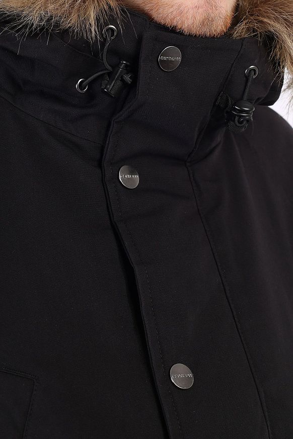 Мужская куртка Carhartt WIP Trapper Parka (I028129-black) - фото 7 картинки