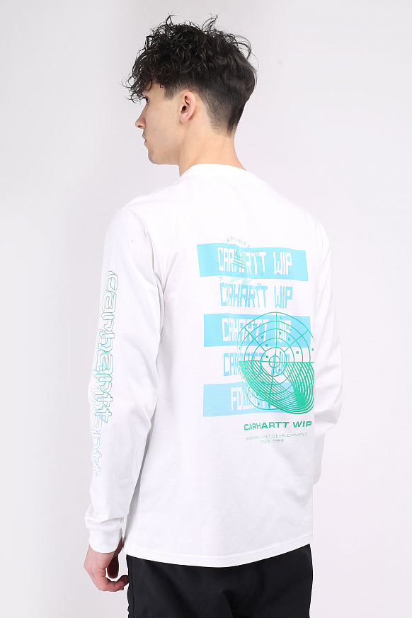 Мужской лонгслив Carhartt WIP Remix T-Shirt (I028487-white) - фото 5 картинки