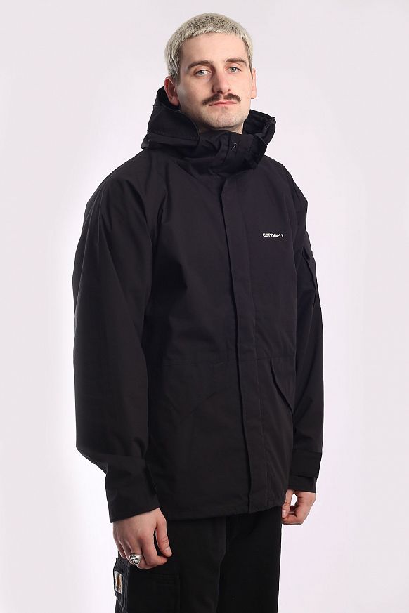 Мужская куртка Carhartt WIP Prospector Jacket (I031356-black/white) - фото 5 картинки