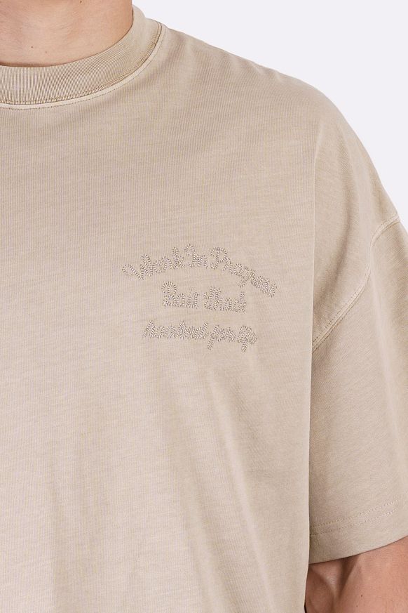 Мужская футболка Carhartt WIP S/S Bait Shack T-Shirt (I034660-wall garm dyed) - фото 6 картинки