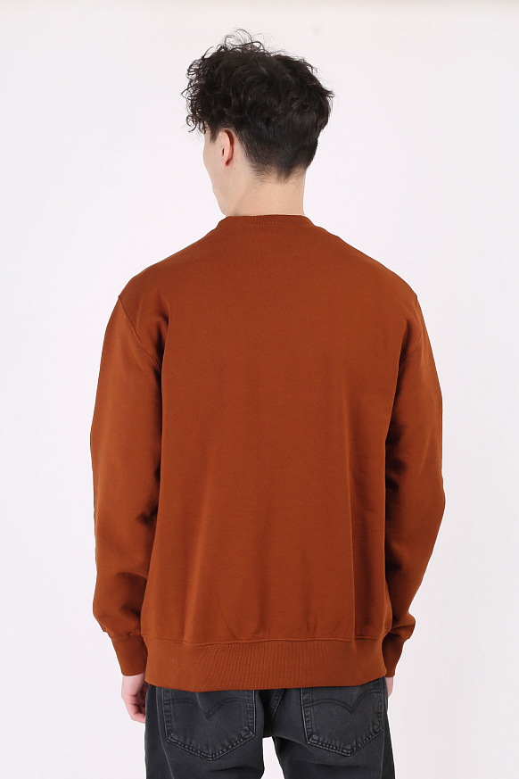 Мужская толстовка Carhartt WIP Pocket Sweat (I027681-brandy) - фото 5 картинки