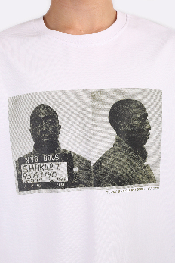 Мужская футболка RAP Tupac (Tupac-white) - фото 5 картинки