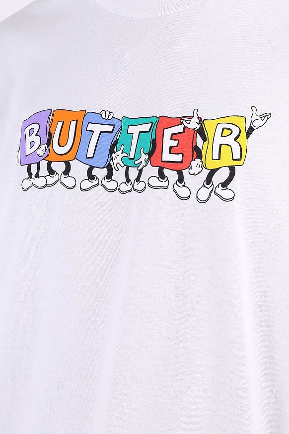 Мужская футболка Butter Goods Beanbag Tee (BEANBAG TEE-white) - фото 2 картинки