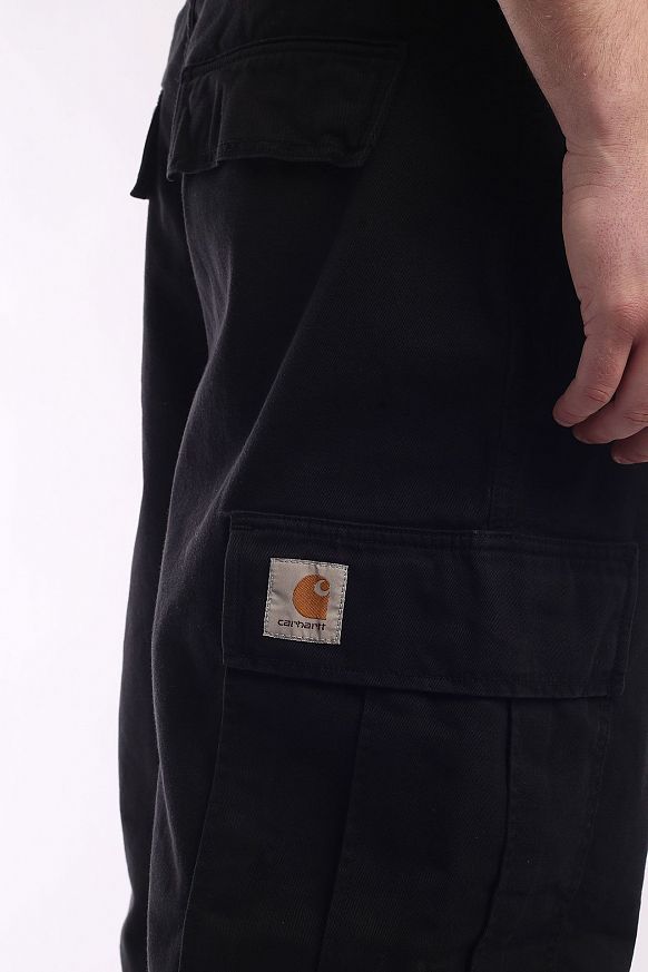 Мужские брюки Carhartt WIP Cole Cargo Pant (I031218-black) - фото 4 картинки