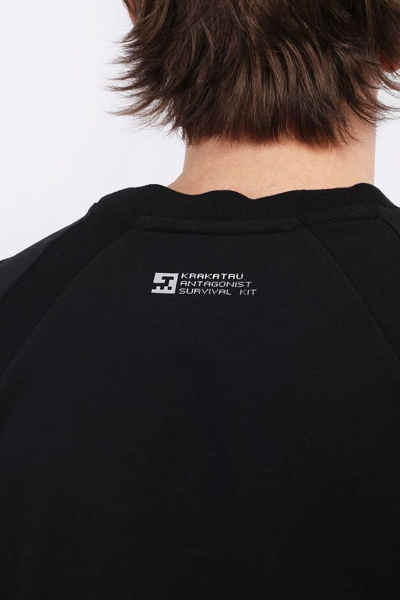 Мужская футболка KRAKATAU FALCON Oversize T-Shirt (Tm116-1-чёрный) - фото 10 картинки