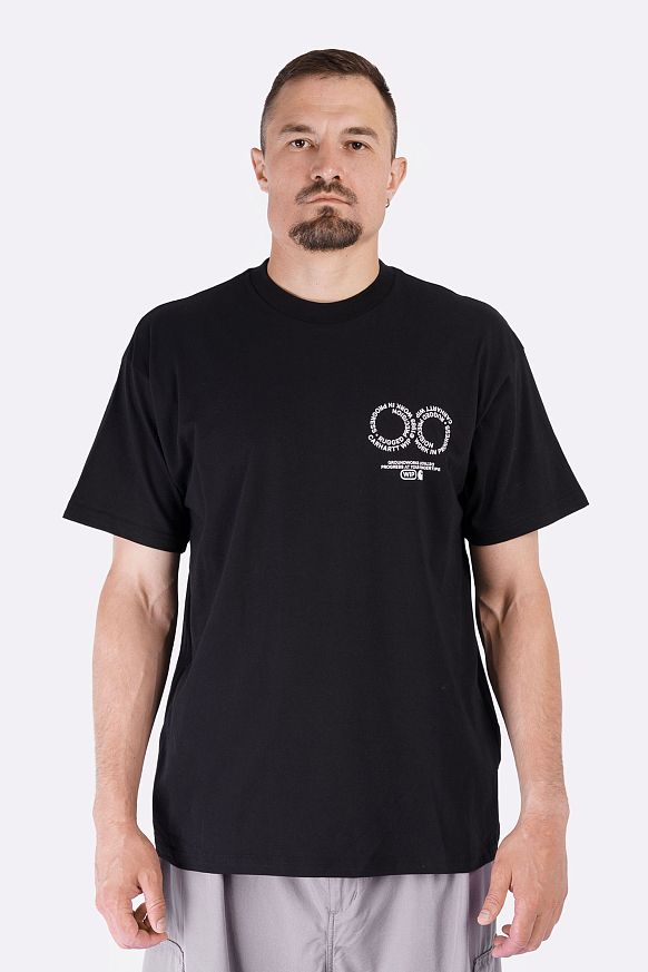 Мужская футболка Carhartt WIP S/S Rotation T-Shirt (I034772-black/white) - фото 3 картинки
