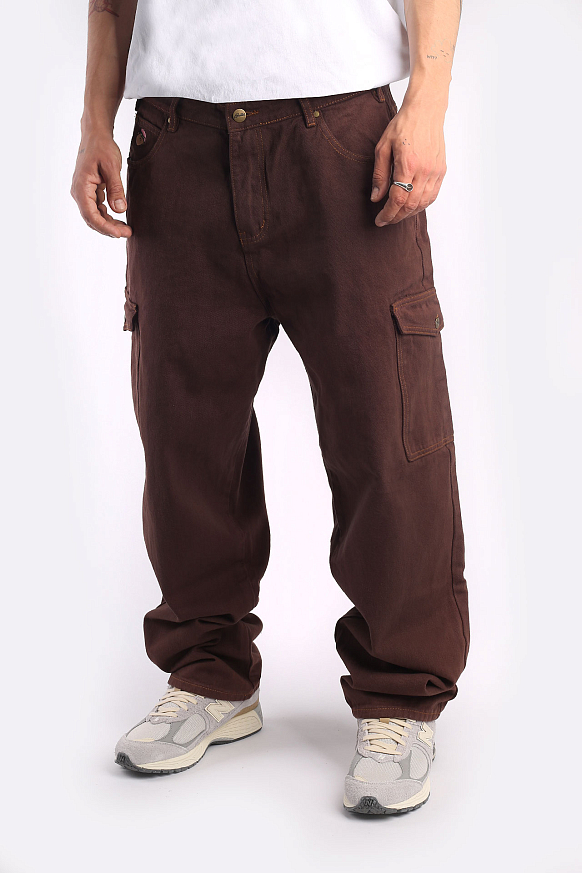 Мужские брюки Butter Goods Santosuosso Denim Pants (Santosuosso Cargo-brown) - фото 4 картинки