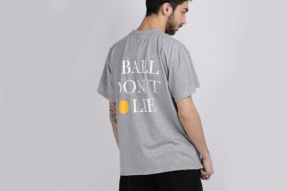 Мужская футболка Hard Ball Don't Lie (Ball Don't Lie-серая) - фото 3 картинки