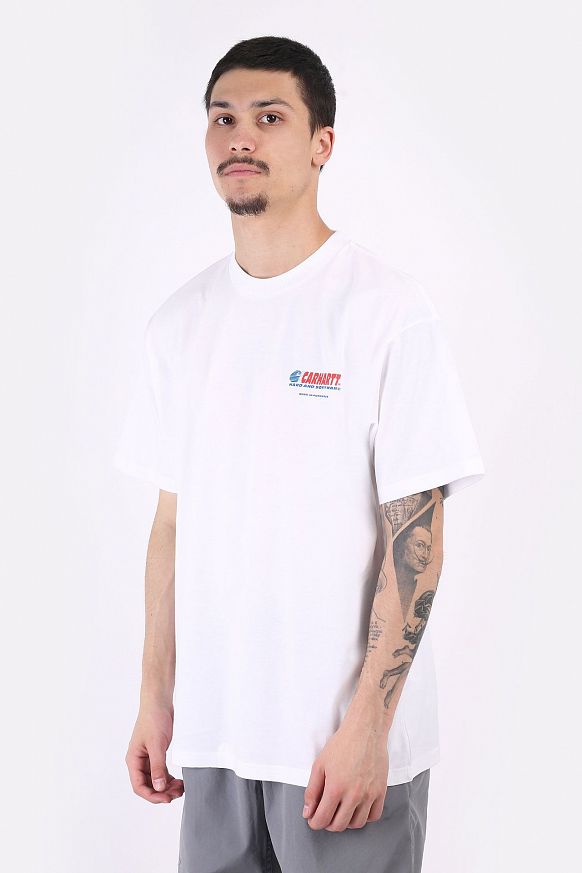 Мужская футболка Carhartt WIP S/S Software T-Shirt (I029619-white)