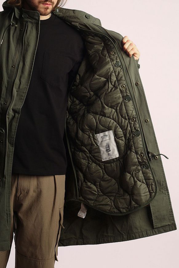 Мужская куртка FrizmWORKS Fishtail Parka (FWOT002-olive) - фото 6 картинки
