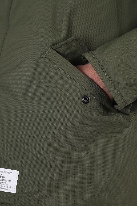 Мужская куртка Alpha Industries Deck Jacket (MJD51500C1 dark green) - фото 6 картинки