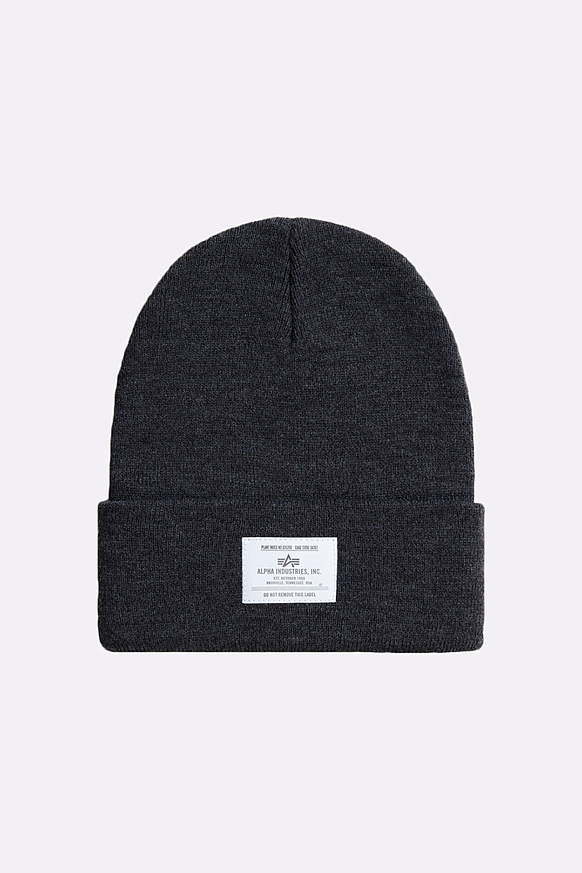 Мужская шапка Alpha Industries Essential Beanie (UHE51500C1-dark)