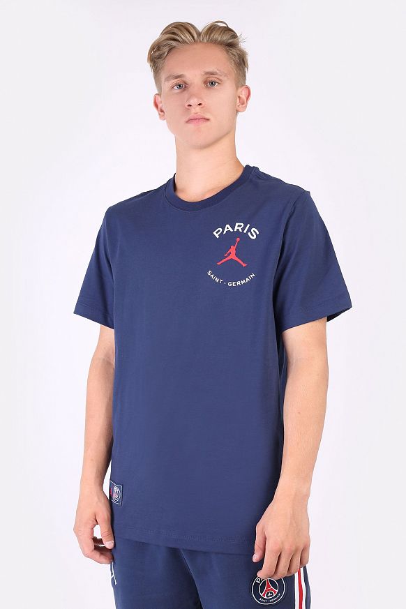 Мужская футболка Jordan Paris Saint-Germain Logo T-Shirt (DB6514-410)