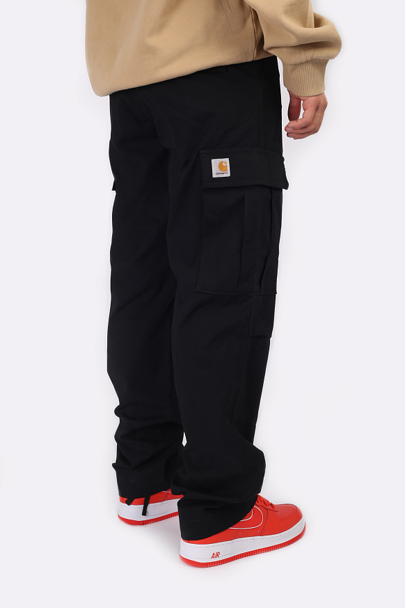 Мужские брюки Carhartt WIP Regular Cargo Pant (I032467-black) - фото 5 картинки