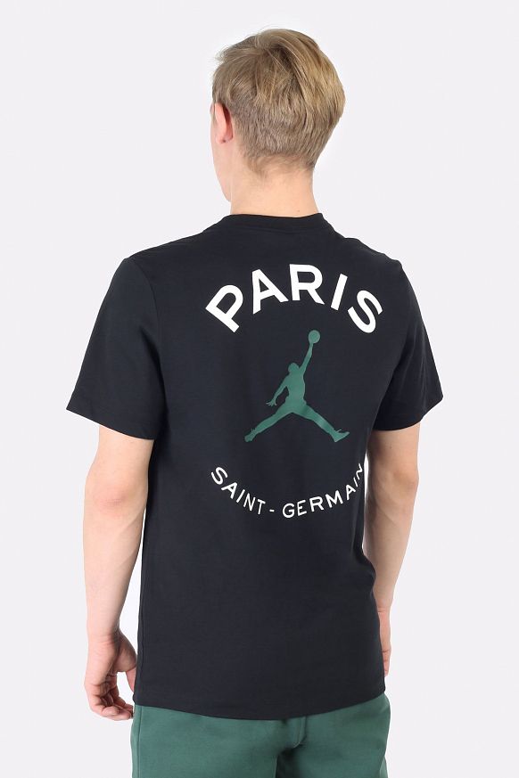 Мужская футболка Jordan Paris Saint-Germain Logo Tee (DB6514-010) - фото 4 картинки