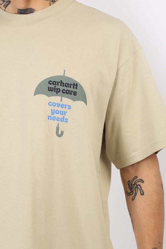 Мужская футболка Carhartt WIP S/S Covers T-Shirt (I033165-beryl) - фото 6 картинки