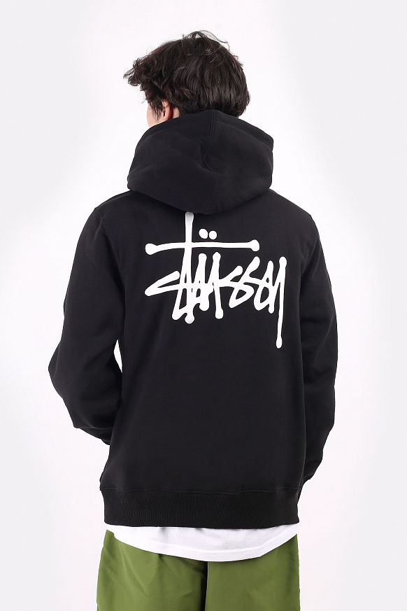 Мужская толстовка Stussy Basic Hood (1924649-black) - фото 5 картинки