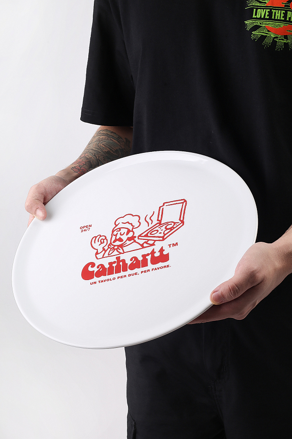 Тарелка для пиццы Carhartt WIP Bene Pizza Plate (I028073-white)