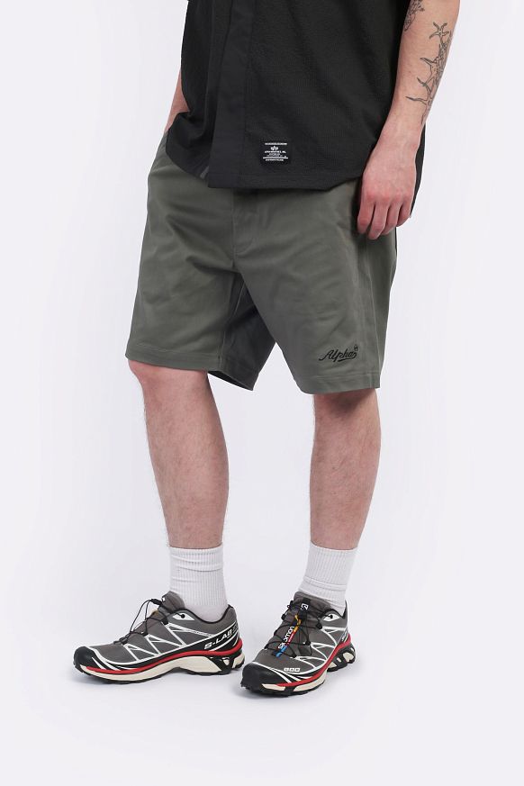 Мужские шорты Alpha Industries CTN Short (MBC55000C1-olive) - фото 5 картинки