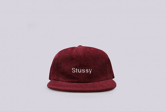 Кепка Stussy Cord Strapback Cap (131772-burgundy)