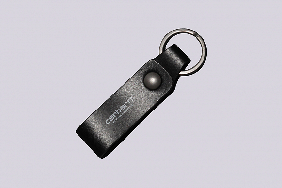Брелок Carhartt WIP Leather Script Keyholder (L022766-black)