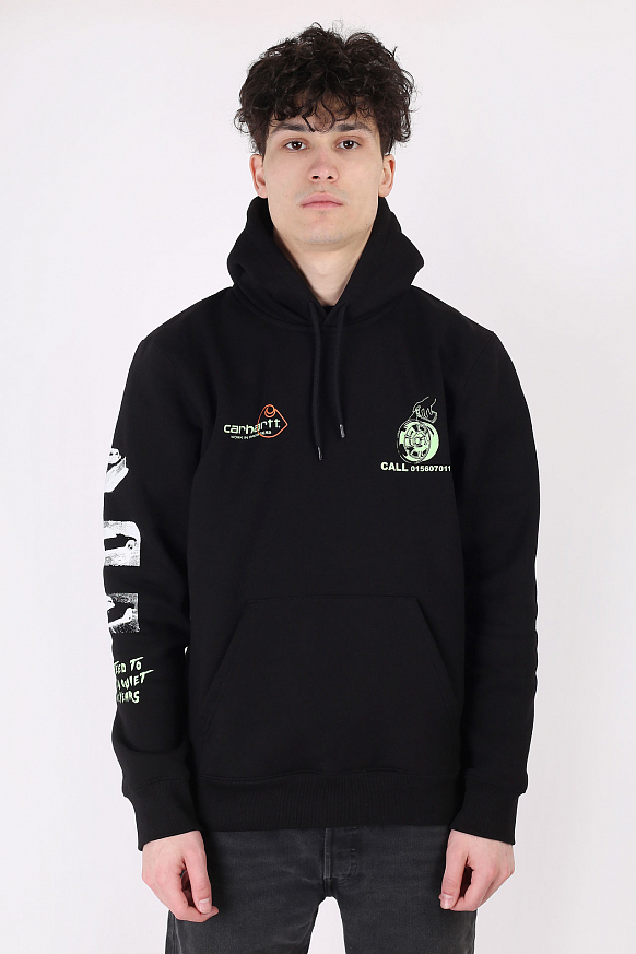 Мужская толстовка Carhartt WIP Hooded Carhartt Race Play SW (I028917) - фото 2 картинки