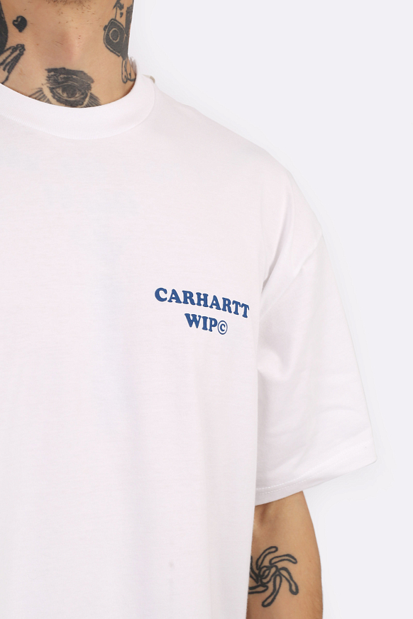 Мужская футболка Carhartt WIP S/S Isis Maria Dinner T-Shirt (I033127-white) - фото 7 картинки