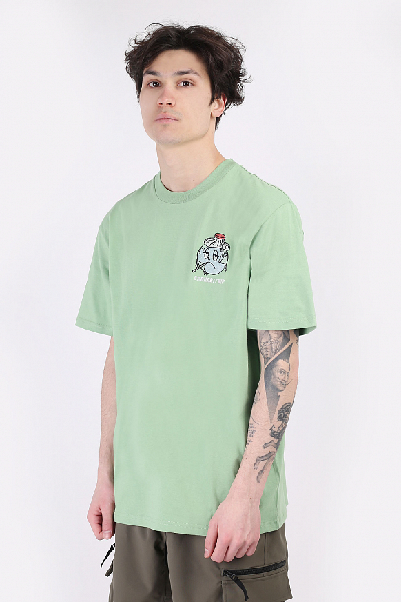 Мужская футболка Carhartt WIP S/S III World T-Shirt (I029058-green)