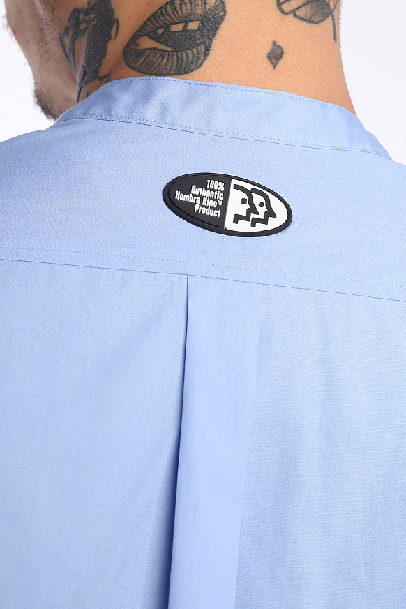 Мужская рубашка Hombre Nino Band Color Shirt (0231-SH0005-blue) - фото 7 картинки