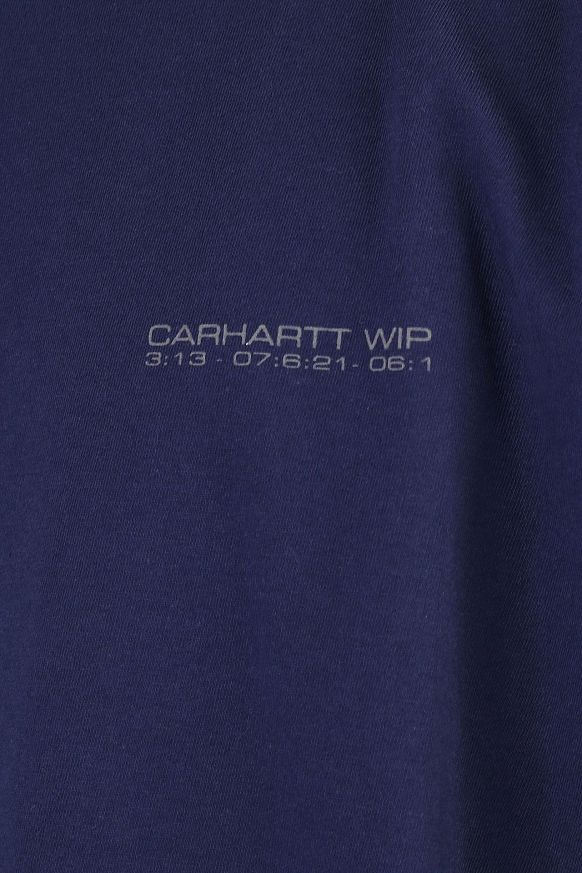 Мужская футболка Carhartt WIP S/S Warp Speed T-Shirt (I029029-space/reflective) - фото 2 картинки