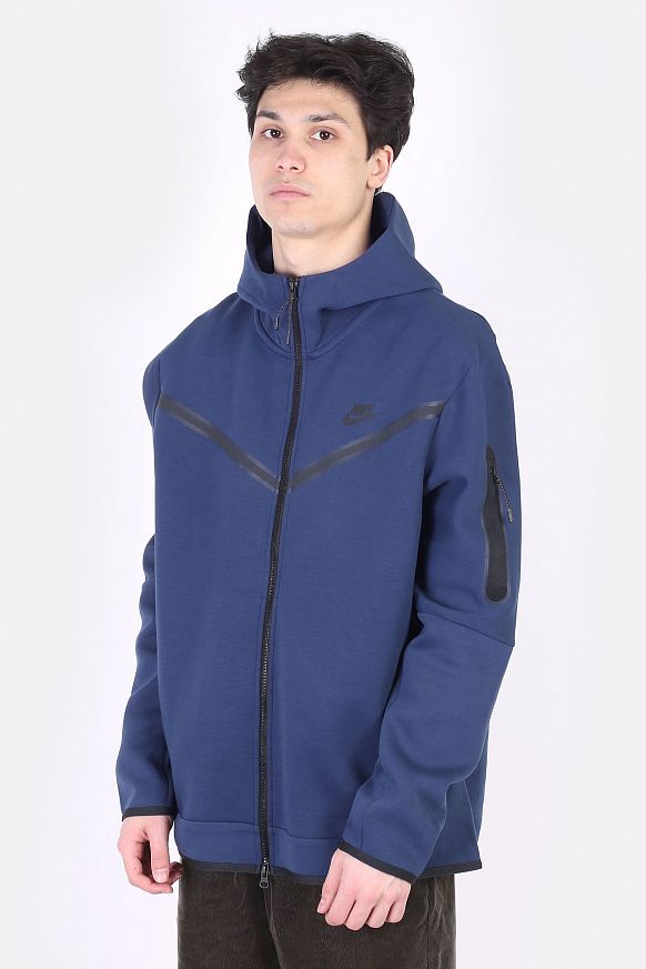 Мужская толстовка Nike Tech Fleece Hoodie Full-Zip (CU4489-410) - фото 3 картинки