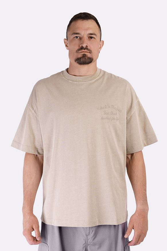 Мужская футболка Carhartt WIP S/S Bait Shack T-Shirt (I034660-wall garm dyed) - фото 3 картинки