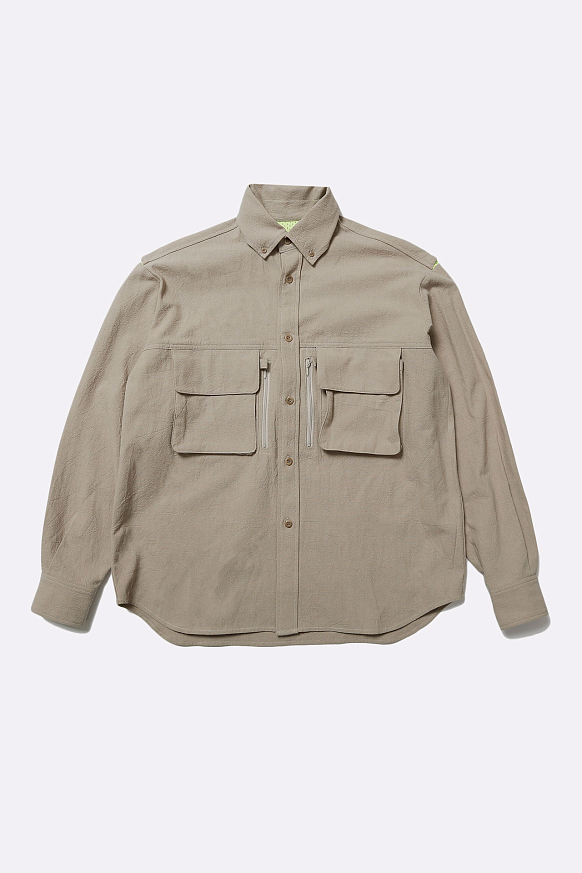 Мужская рубашка Hombre Nino Multi Pocket Shirt (0231-SH0001-beige)