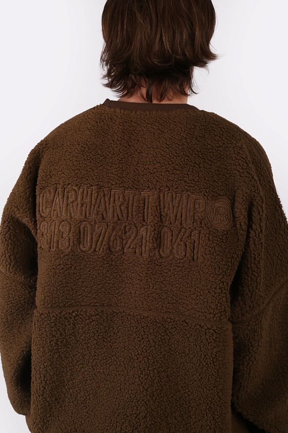 Мужская толстовка Carhartt WIP Coordinate Sweat (I033991-chocolate/brown) - фото 6 картинки