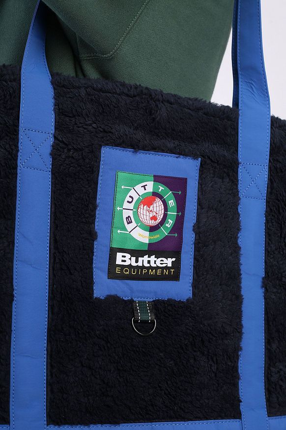 Сумка Butter Goods High Pile Tote Bag (HIGH PILE BAG-navy) - фото 2 картинки