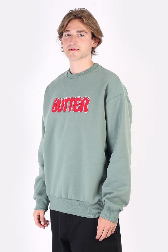 Мужская толстовка Butter Goods Goo Crewneck Sweatshirt (Goo Crewneck Sweatshirt S) - фото 3 картинки