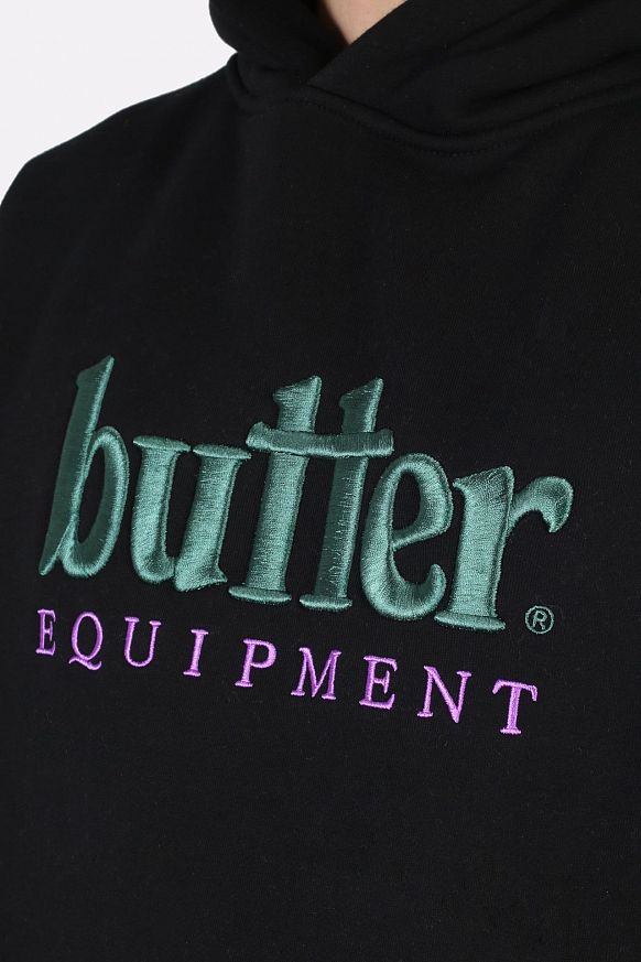 Мужская толстовка Butter Goods Equipment Hoodie (Equipment h-black) - фото 2 картинки