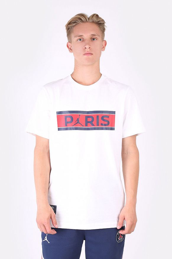 Мужская футболка Jordan Paris Saint-Germain T-Shirt (DB6510-100) - фото 3 картинки