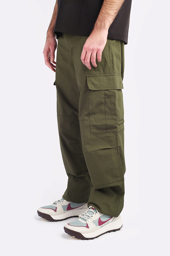 Мужские брюки Carhartt WIP Regular Cargo Pant (I032467-cypress) - фото 3 картинки