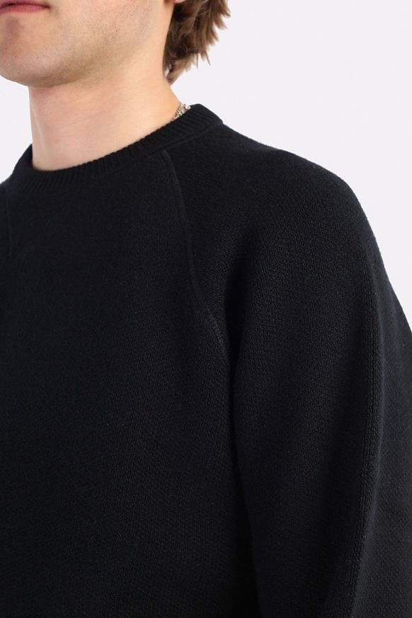 Мужской свитер Carhartt WIP Chase Sweater (I028362-black/gold) - фото 3 картинки