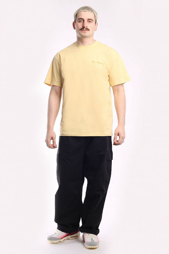 Мужская футболка Carhartt WIP S/S Fez T-Shirt (I032077-citron) - фото 6 картинки