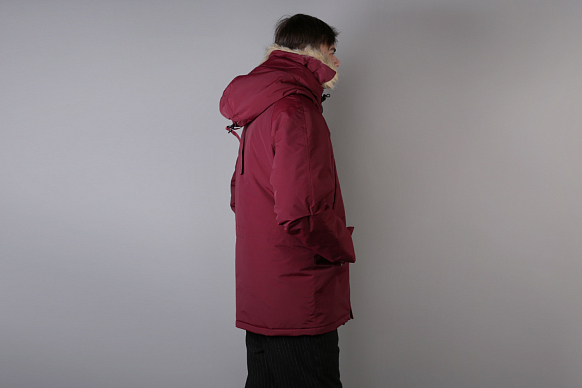 Мужская куртка Carhartt WIP Anchorage Parka (I000728-mulberry/blk) - фото 2 картинки