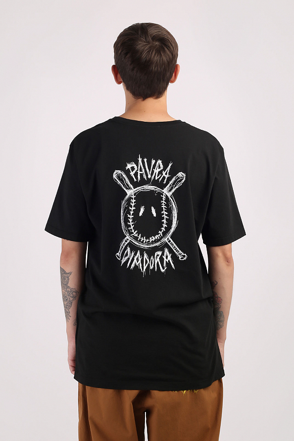 Мужская футболка Diadora Paura Logo T-Shirt (DR502176766-black) - фото 4 картинки