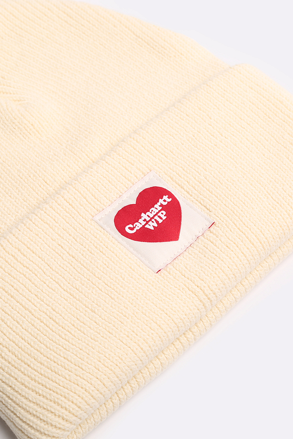 Шапка Carhartt WIP Heart Beanie (I032117-natural) - фото 2 картинки