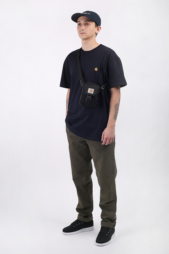 Мужская футболка Carhartt WIP Chase T-Shirt (I026391-dnavy/gold) - фото 4 картинки