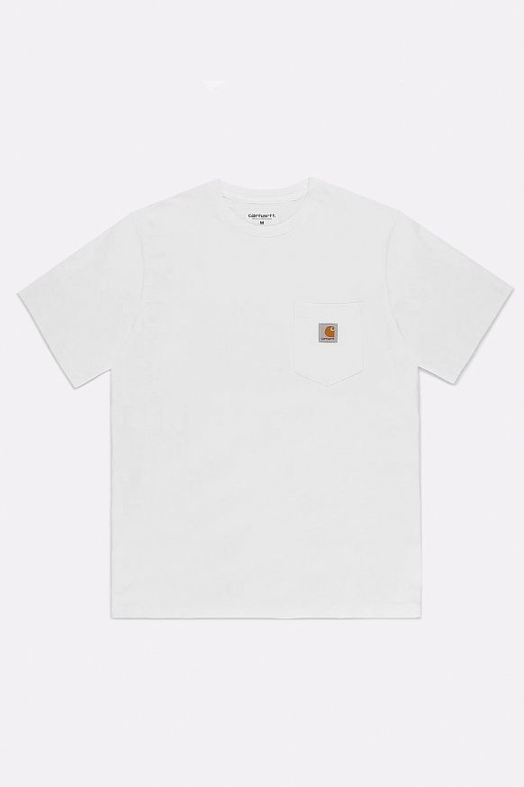 Мужская футболка Carhartt WIP S/S Pocket T-Shirt (I030434-white)