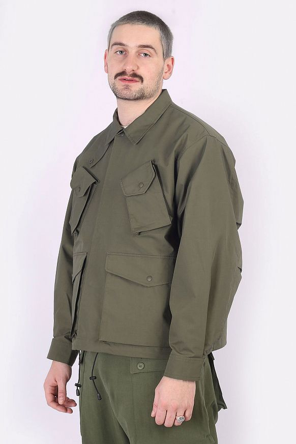 Мужская куртка Uniform Bridge 22FW Canadian Fatigue Jacket (22FW jacket-olive) - фото 5 картинки