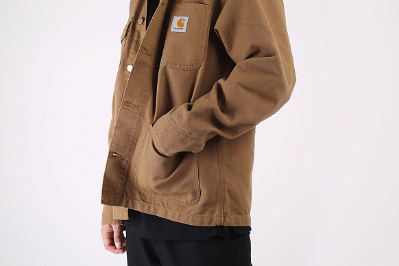 Мужская куртка Carhartt WIP Michigan Coat (I026480-hlt brown) - фото 3 картинки