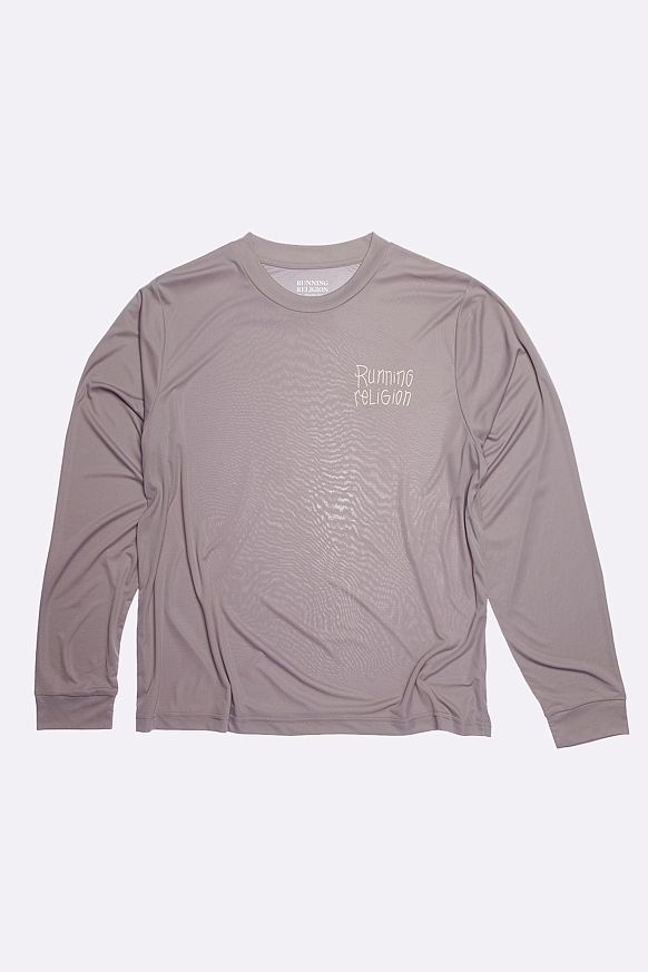 Мужской лонгслив Running Religion Stone Logo Fast Dry Longsleeve (ST logo FD long nirvana)
