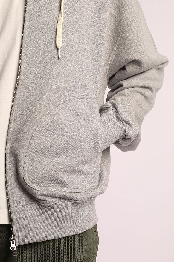 Мужская толстовка FrizmWORKS Originals Garments Hood Parka (FZWOGOT002-gray) - фото 4 картинки